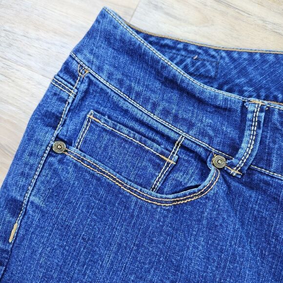 💇♀️Seven7 Blue Dark Wash Bootcut Jeans Size 18 - Picture 8 of 13